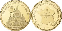 World Coins - France, Medal, Basilique du Sacré-Cœur, Utrecht, Copper-Nickel Gilt,
