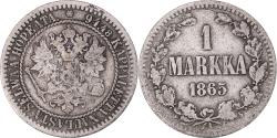 World Coins - Coin, Finland, Alexander II, Markka, 1865, Helsinki, , Silver, KM:3.1