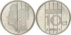 World Coins - Coin, Netherlands, Beatrix, 10 Cents, 1990, , Nickel, KM:203