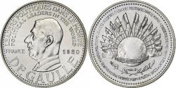 World Coins - France, Token, Charles de Gaulle, 1980, Silver,