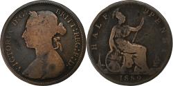 World Coins - Great Britain, Victoria, 1/2 Penny, 1889, Bronze, , KM:754