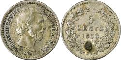 World Coins - Netherlands, William III, 5 Cents, 1850, Silver, , KM:91