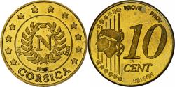 World Coins - France, Corsica, 10 Euro Cent, Fantasy euro patterns, Essai-Trial, Proof, 2004