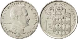 World Coins - Coin, Monaco, Rainier III, Franc, 1966, , Nickel, KM:140, Gadoury:150