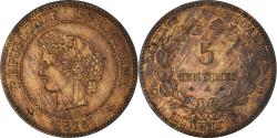 World Coins - Coin, France, Cérès, 5 Centimes, 1875, Paris, , Bronze, KM:821.1