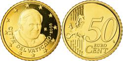 World Coins - VATICAN CITY, 50 Euro Cent, 2008, BU, , Brass, KM:387