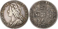 World Coins - Kingdom of England, George II, 1/2 Crown, 1741/39, London, Silver,