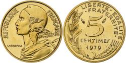 World Coins - France, 5 Centimes, Marianne, 1979, Monnaie de Paris, série FDC
