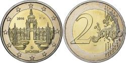 World Coins - Germany, 2 Euro, 2016, Stuttgart, Bi-Metallic, , KM:New