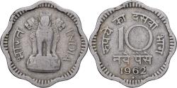 World Coins - India, 10 Paise, 1962, Copper-nickel, , KM:25