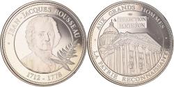 World Coins - France, Medal, Collection Panthéon, Jean-Jacques Rousseau, Philosophie