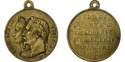 World Coins - Algeria, Medal, Napoléon III, Voyage en Algérie, 1860, Brass, Caqué