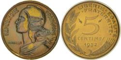 World Coins - Coin, France, Marianne, 5 Centimes, 1982, Paris, FDC,