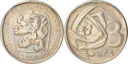 World Coins - Coin, Czechoslovakia, 3 Koruny, 1969, , Copper-nickel, KM:57