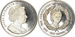 World Coins - Coin, Falkland Islands, Crown, 2013, 60ème anniversaire du couronnement