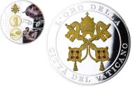 World Coins - Vatican, Medal, La Creazione Dell'Uomo, 2008, , Copper Plated Silver