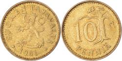 World Coins - Coin, Finland, 10 Pennia, 1981