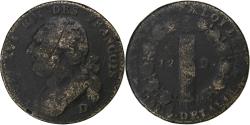World Coins - France, Louis XVI, 12 deniers françois, 1792⸱4, Lyon, Copper,