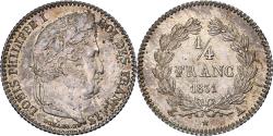 World Coins - France, Louis Philippe I, 1/4 Franc, 1831, Paris, Silver, , Gadoury:355