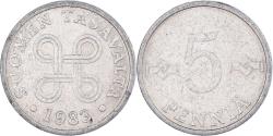 World Coins - Coin, Finland, 5 Pennia, 1983