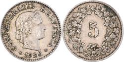 World Coins - Coin, Switzerland, 5 Rappen, 1929