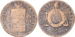 World Coins - Coin, France, Sol aux balances non daté, Sol, (1794), Metz, , Bronze