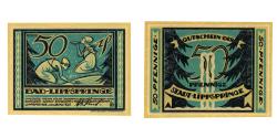 World Coins - Banknote, Germany, Lippspring, 50 Pfennig, village, 1921, 1921-05-28