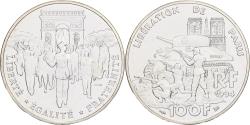 World Coins - France, 100 Francs, Libération de Paris, 1994, MDP, Pattern, Silver,