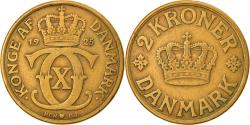 World Coins - Coin, Denmark, Christian X, 2 Kroner, 1925, Copenhagen,
