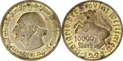 World Coins - Germany, 10 000 Mark, 1923, Landesbank der Provinz Westfalen, Tombac,