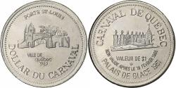World Coins - Canada, Dollar, Carnaval de Québec, 1989, Cupronickel, Porte Saint-Louis