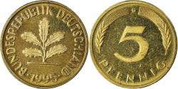 World Coins - Coin, GERMANY - FEDERAL REPUBLIC, 5 Pfennig, 1995, Karlsruhe, , Brass