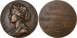 World Coins - France, Medal, École nationale d'art décoratif, Aubusson, Bronze, Alphée Dubois