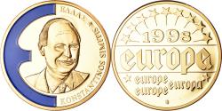 World Coins - France, Medal, Europe, Konstantinos Simitis, Politics, , Copper Gilt