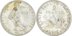 World Coins - Coin, France, Semeuse, 2 Francs, 1916, Paris, , Silver, KM:845.1