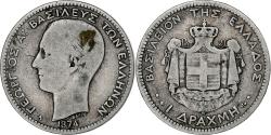 World Coins - Coin, Greece, George I, Drachma, 1874, Paris, , Silver, KM:38
