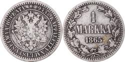 World Coins - Coin, Finland, Alexander II, Markka, 1865, Helsinki, , Silver, KM:3.1