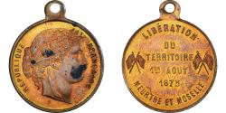 World Coins - France, Medal, Libération du territoire, Meurthe et Moselle, History, 1873