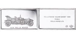 World Coins - France, Medal, Célèbres Automobiles du Monde, ROLLS ROYCE 1909, , Silver