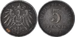 World Coins - Coin, GERMANY - EMPIRE, 5 Pfennig, 1916
