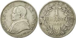 World Coins - Coin, ITALIAN STATES, PAPAL STATES, Pius IX, Lira, 1866, Roma,