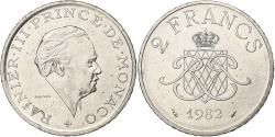 World Coins - Monaco, Rainier III, 2 Francs, 1982, Paris, Nickel, , Gadoury:MC 151