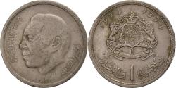 World Coins - Morocco, al-Hassan II, Dirham, 1974/AH1394, Paris, Copper-nickel,