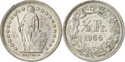 World Coins - Switzerland, 1/2 Franc, 1966, Bern, Silver, , KM:23