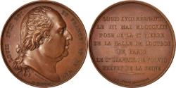 World Coins - France, Medal, Louis XVIII, Halle de l'Octroi de Paris, Arts & Culture, Gayrard
