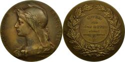 World Coins - France, Medal, Marianne, Offert par Léon Meyer, Député-Maire du Havre, Roty