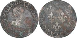World Coins - Coin, France, Louis XIII, Double Tournois, 1613, Uncertain Mint,