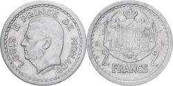 World Coins - Coin, Monaco, 2 Francs, Undated (1943), , Aluminum, Gadoury:MC 133