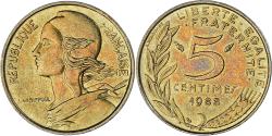 World Coins - Coin, France, Marianne, 5 Centimes, 1988, Paris, , Aluminum-Bronze