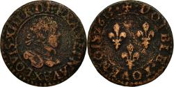 World Coins - Coin, France, Louis XIII, Double Tournois, 1615, Amiens, , Copper